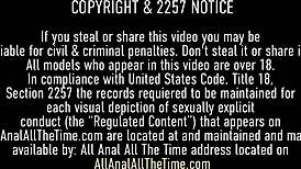 Wow! Tall Ashley Storm Takes Load On Ass!