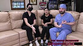 bratty orphans cheerleading physical - mya getting her ass fingered and fucked