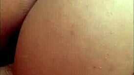 Small Latina Neighbor Fucked Behind Wall