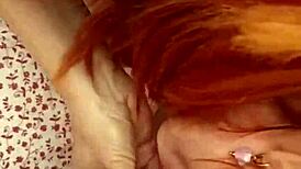 Cuando mi novia se va de casa yo pongo a mi suegra a chupar mi polla y me la foll� hasta por el culo