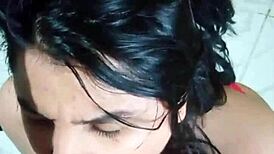 Hottest cum in mouth blowjob facial