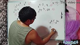 25 Sexual Erotic Math X Y In Bedroom With Asian Nerd