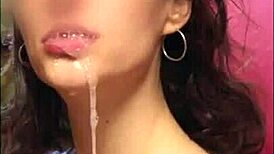 amateur lanreta cumshot compilation in mouth close-up