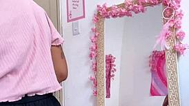 Chubby Girl Farting While Preparing For Date