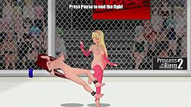 Princess Of The Ring 2 Paris Vs Ember In Intense Lesbian Wrestling Fight