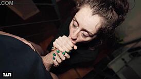 Next door girl eagerly swallows every huge cumshot drop