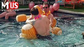 Jerkaoke Summertime Orgy with Madison Morgan and Rosalyn Sphinx in Hot Action