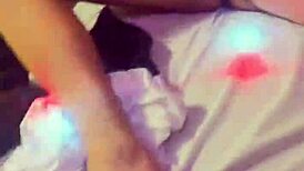 Young wife sits on big cock for husband