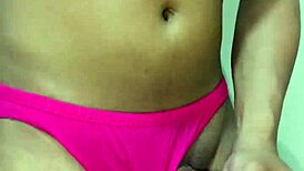 Transsexual In Erotic Panty Sniffs And Masturbates