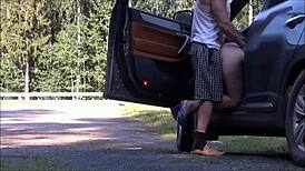 Fucked A Fellow Traveler On The Road 2