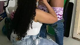 Venezolana Touches Me on Mall Stairs with Fucking, Ass Licking, and Farting!