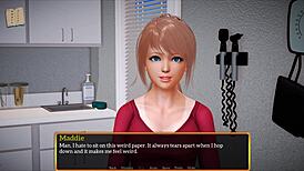 my new family game with blonde