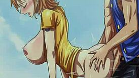 Nami hentai AMV mempamerkan aksi anime liar dalam klip panas