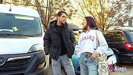 Petite woman squeezes 10-inch cock hard, sofia sweet secrett nymphomaniac in public bath. Natural tits flashing monster cock deepthroat.