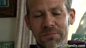 Ginger taboo teen gets anally pounded in doggystyle by older man