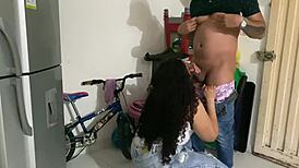 Venezolana Touches Me on Mall Stairs with Fucking, Ass Licking, and Farting!