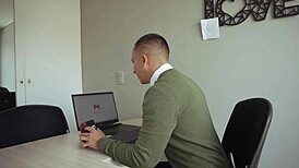 Skinny Slut Seduces Boss With Tight Pussy For New Job In Office Fuck!