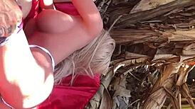 Fuck doll ass masturbation with sex toy