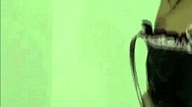 The babes slipped into PVC panties for a lesbian encounter