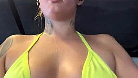 Wet Pussy At Gym Thong Workout!