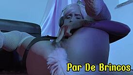 does she like playing with her pussy using an anal plug?