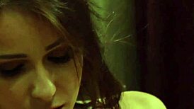 Naughty dominant lesbian madame licks slave pussy