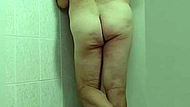 trans woman in crossdressing shows off barefoot feet and sexy ass