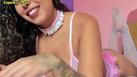 Punheta Guiada Brincadeira dos Pezinhos - Guided Handjob Foot Play - With Espuleta Maia