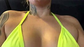 Wet Pussy At Gym Thong Workout!