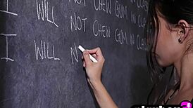 Dominique Gabrielle strips down in lingerie, revealing her perfect big ass as she poses naked.