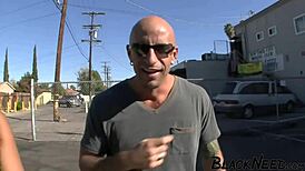 Latina deepthroats big cock and swallows cum!