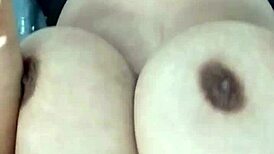 Boyfriend Plays With Huge Natural Tits Intensely