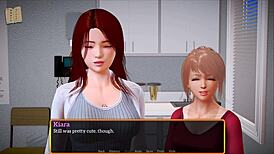 my new family game with blonde