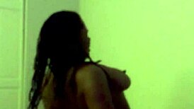 amateur homemade ebony goddess in bent over doggystyle and cowgirl riding session