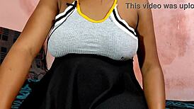 Amateur roleplay: beautiful horny babe with neighbor boyfriend, punished or not?