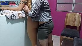 Follandome a mi hermosa madrastra en navidad