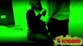 Busty Brunette Bodybuilder Sandra Engages In Intense Interracial Sex With Stranger In Dark Including Blowjob And Ass Play