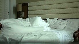 University Couple's Passionate Encounter in Hotel Room