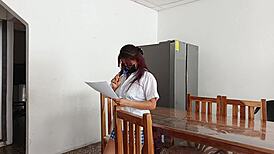 Prima says, 'Watch me practice seducing my master with my big ass shaking'