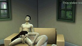 Son Fucks Stepmom On The Table