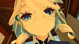 Yukoshvr's Furina dominates the goth with intense riding