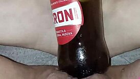 Gretala Pregnant And Excited Rubbing Bottle On Juicy Pussy Lips