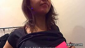 Czech kitten teased, penetrated in mall.