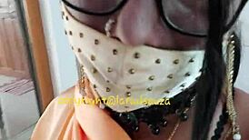 check out indian crossdresser lara dsouza rocking that orange satin saree