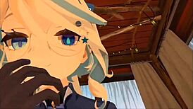 Yukoshvr's Furina dominates the goth with intense riding