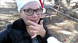 Christmas Facial Compilation with Milf