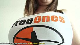 oh man, this young busty girl is stripping down for her very first time on cam! 😏