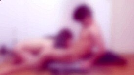 Beautiful Gym Trainer Sweats During Intense Workout Session