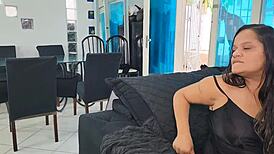 latina pays rent with big black cock