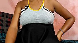 Amateur roleplay: beautiful horny babe with neighbor boyfriend, punished or not?